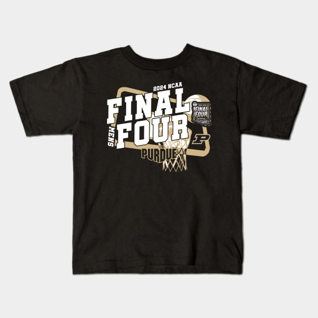 purdue boilermakers final four 2024 Kids T-Shirt by olivia parizeau